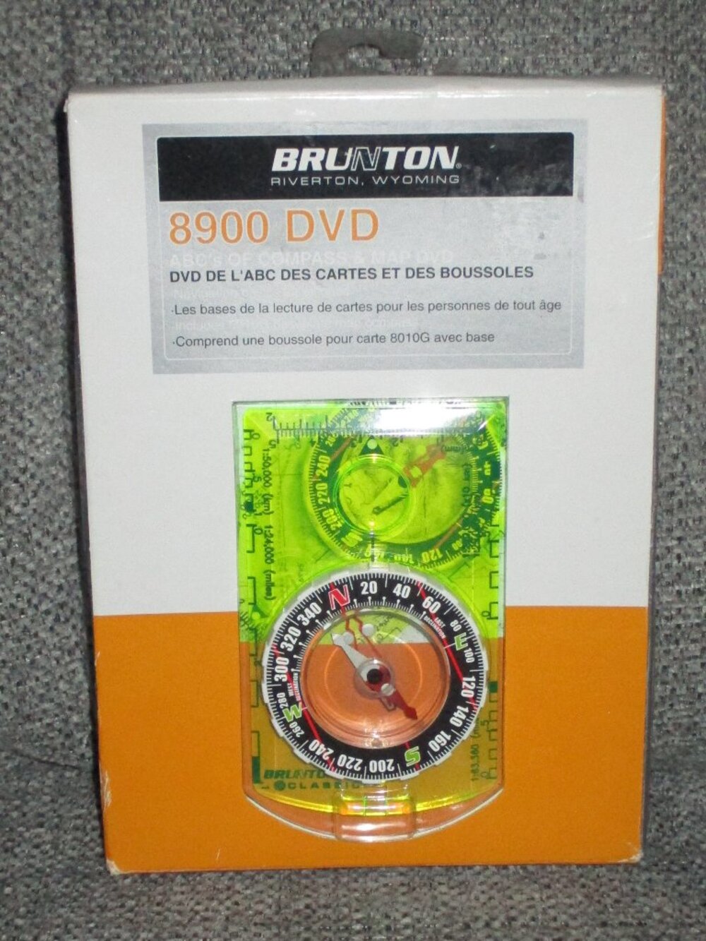 8900  ABC's of Compass & Map (DVD) & New Brunton Classic Field Mapping COMPASS.